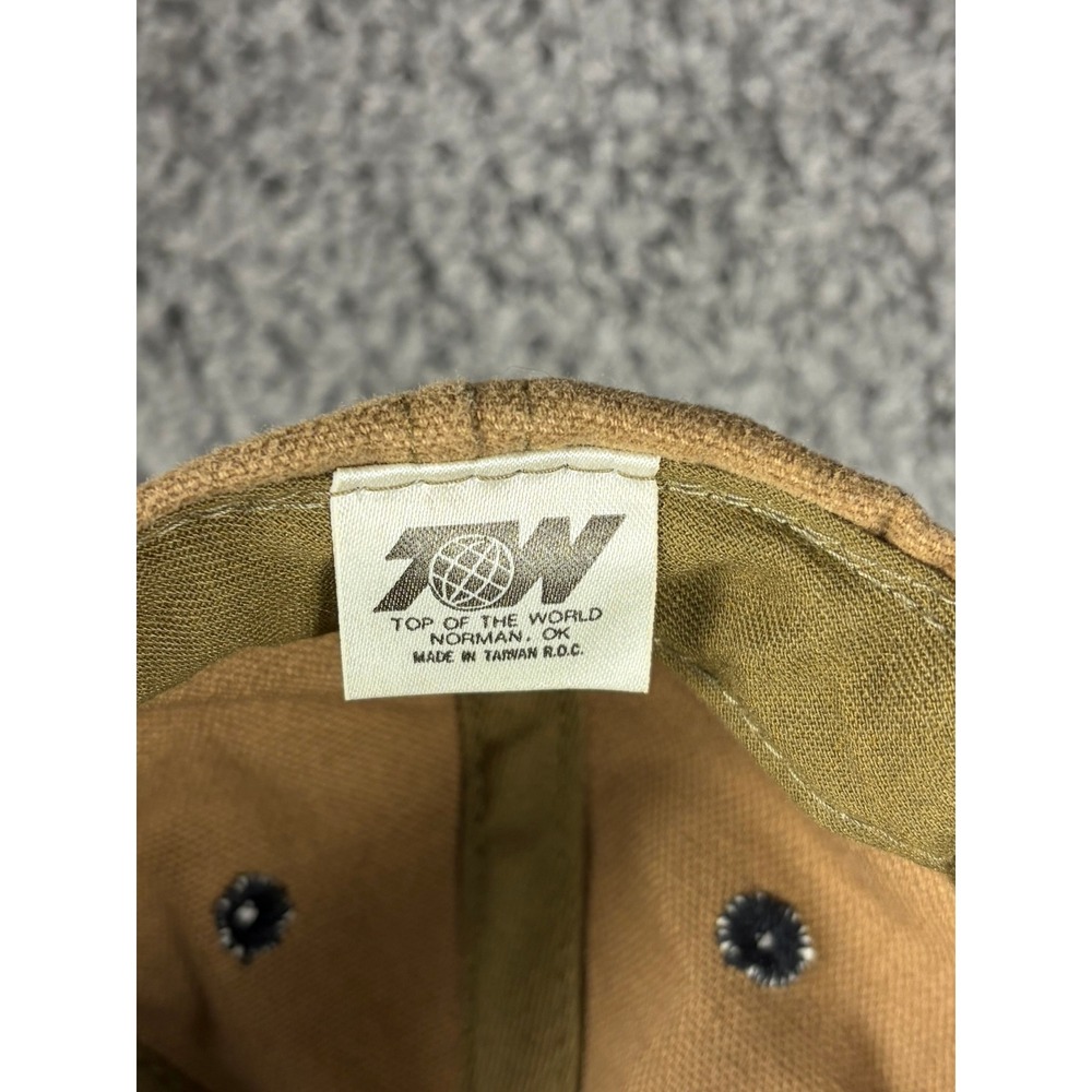 Vintage 1996 MTV Dennis Rodman World Tour Hat Top of the World Tan Strapback Cap - Picture 7 of 8